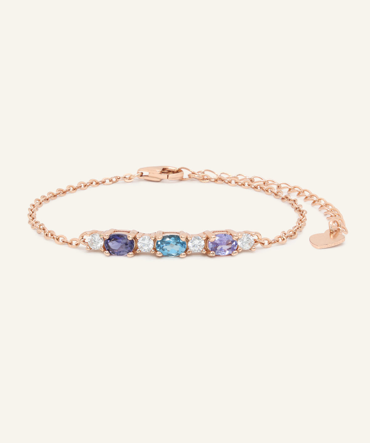Trio Gems Bracelet (Aqua Spark) - Love Estella