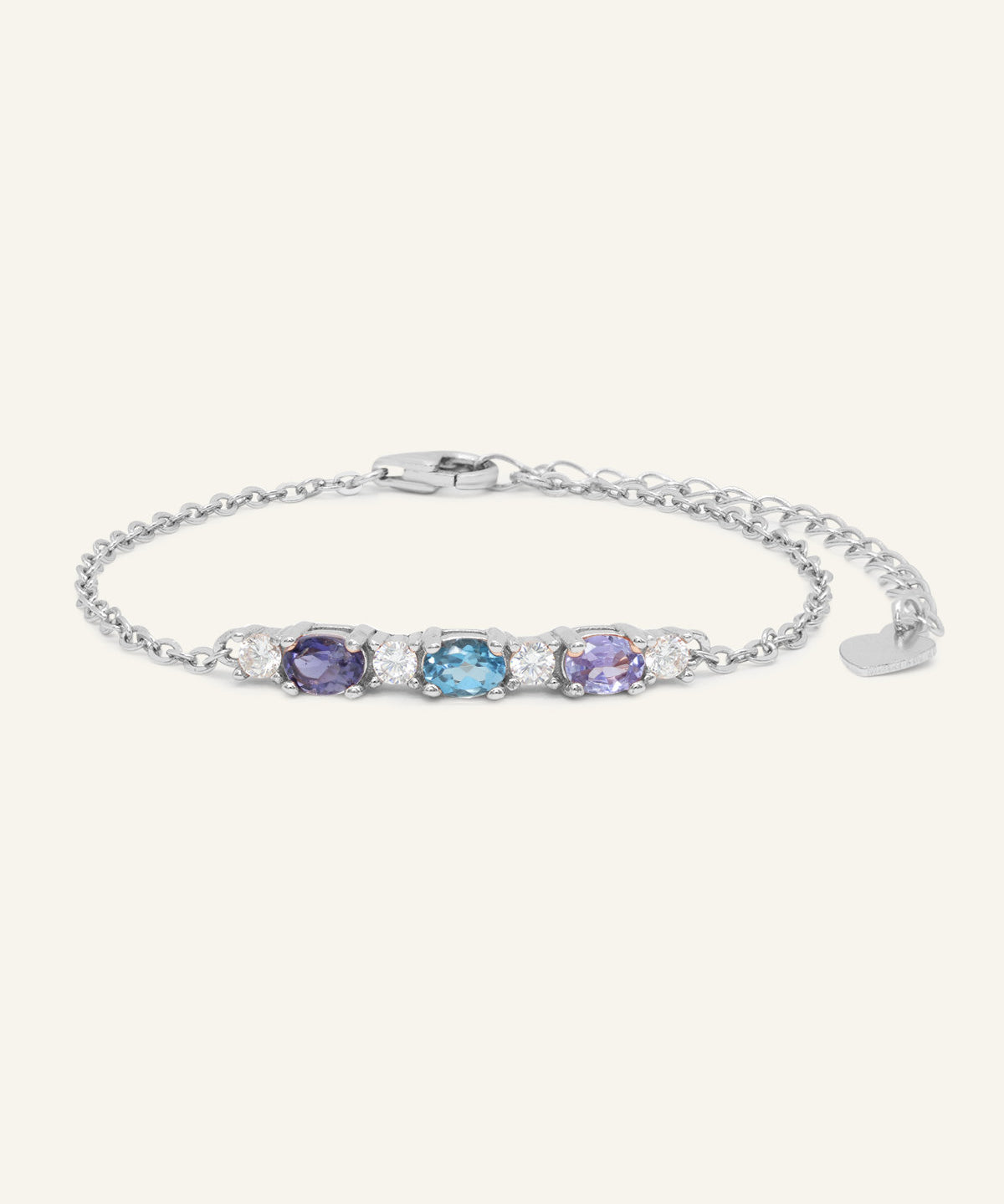 Trio Gems Bracelet (Aqua Spark) - Love Estella