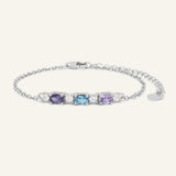 Trio Gems Bracelet (Aqua Spark) - Love Estella