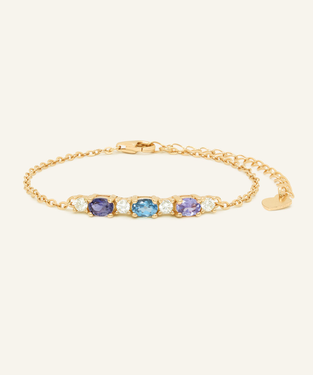 Trio Gems Bracelet (Aqua Spark) - Love Estella