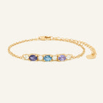 Trio Gems Bracelet (Aqua Spark) - Love Estella