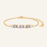 Trio Gems Bracelet (Lavender Dream) - Love Estella