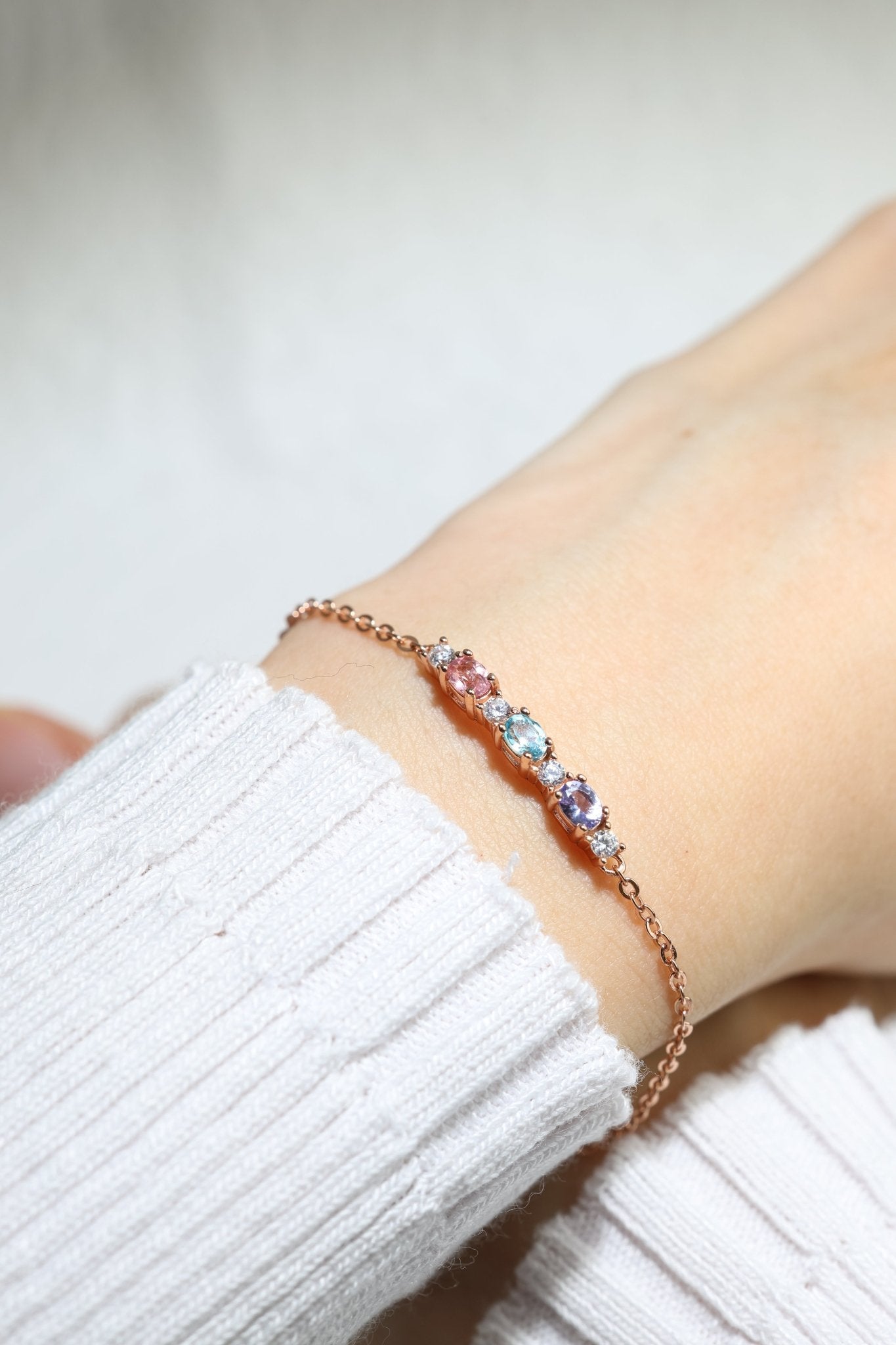 Trio Gems Bracelet (Pastel Bliss) - Love Estella