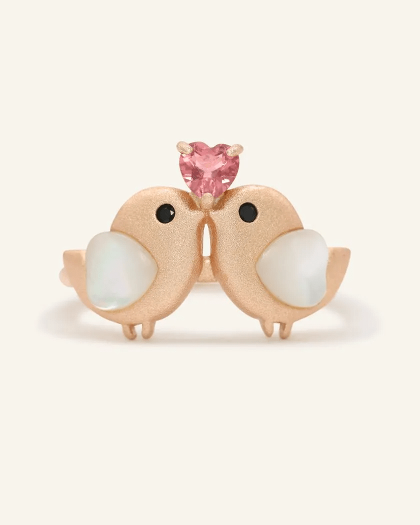 Tweet Hearts Ring - Love Estella
