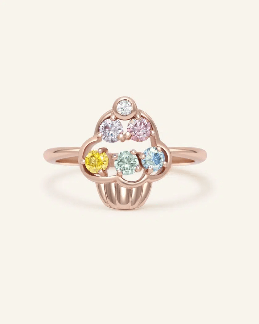 Unicorn Buttercream Cupcake Ring - Love Estella