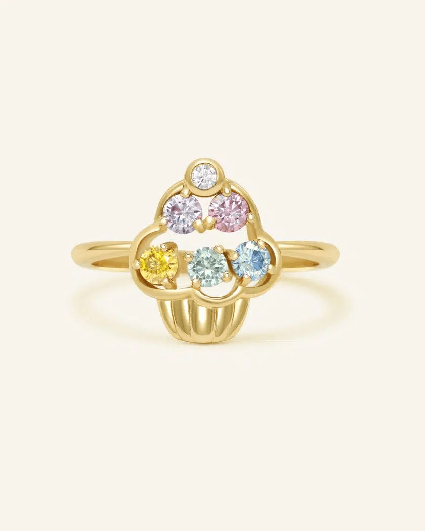 Unicorn Buttercream Cupcake Ring - Love Estella