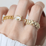 Watch Chain Link Ring - Love Estella
