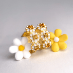 White Daisy Huggies (Citrine) - Love Estella