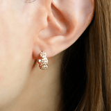 White Daisy Huggies (Moissanite) - Love Estella