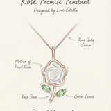 White Shell Rose Necklace