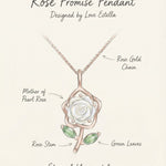 White Shell Rose Necklace - Love Estella