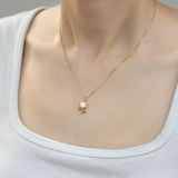 White Shell Rose Necklace - Love Estella