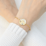 Winterscape Mother of Pearl Bracelet (Natural Gemstones) - Love Estella