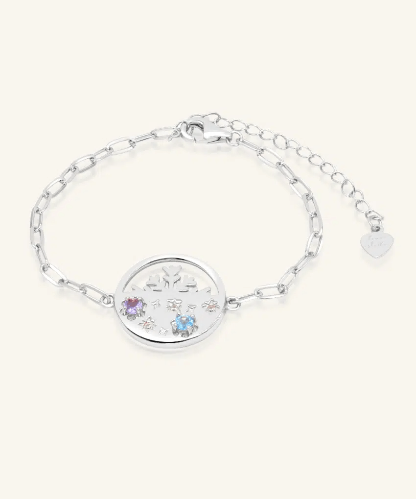 Winterscape Mother of Pearl Bracelet (Natural Gemstones) - Love Estella