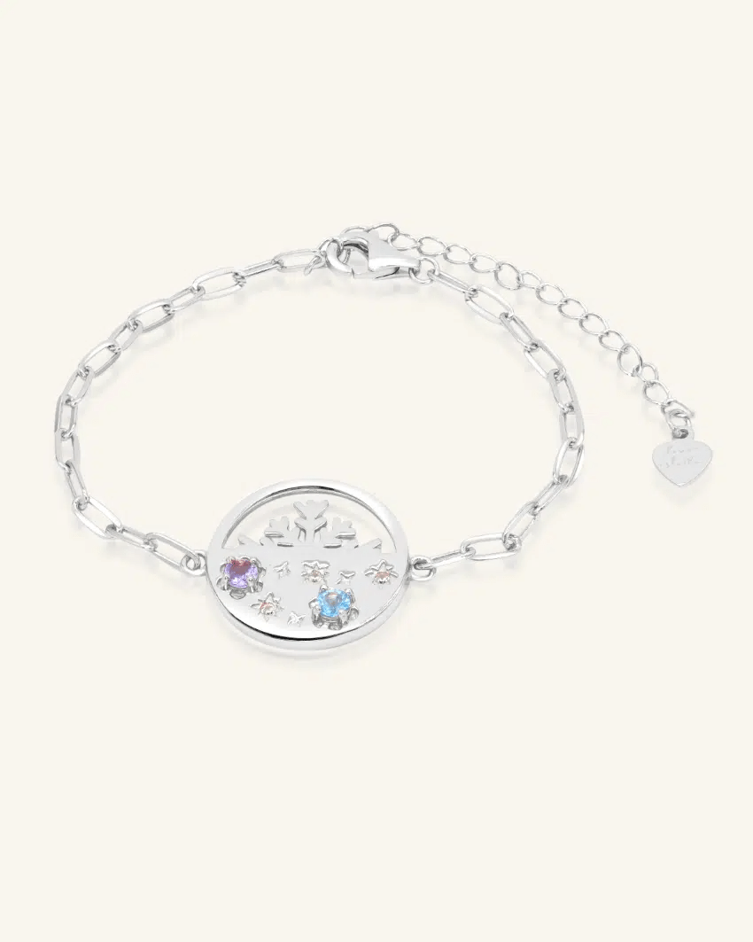 Winterscape Mother of Pearl Bracelet (Natural Gemstones) - Love Estella