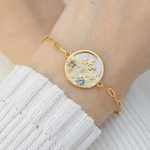 Winterscape Mother of Pearl Bracelet (Natural Gemstones) - Love Estella