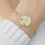 Winterscape Mother of Pearl Bracelet (Natural Gemstones) - Love Estella