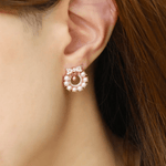 Wreath Ribbon Studs (Freshwater Pearl) - Love Estella